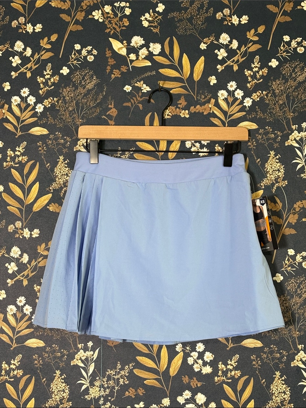 Avia Periwinkle Light Blue Circle Skort with Pleated Detail Size XL